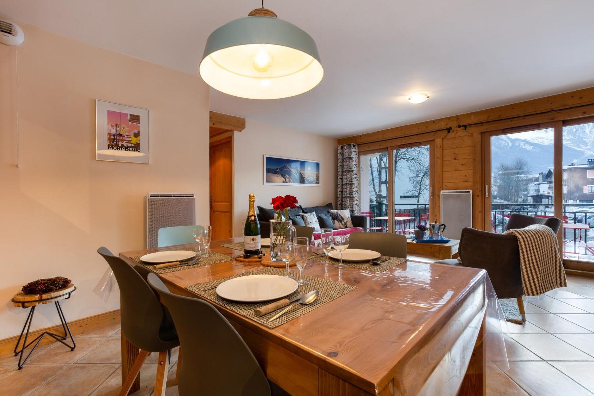 Appartement Belle Vue - Happy Rentals Chamonix Buitenkant foto
